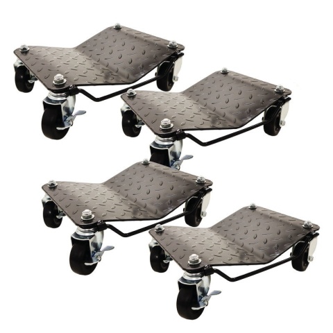 Wózki manewrowe do pojazdów 4x 680kg czarne