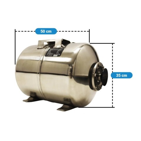 Zbiornik membranowy 50l EPDM 6 bar stal nierdzewna