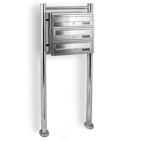 SKRZYNKA POCZTOWA LOKATORSKA 3 METALLIC STAL NIERDZEWNA SKRZYNKA POCZTOWA LOKATORSKA 3 METALLIC STAL NIERDZEWNA