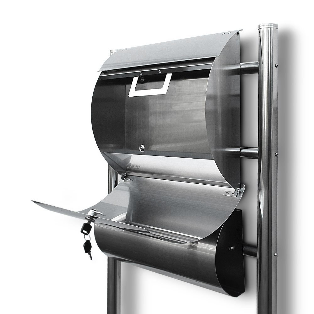 SKRZYNKA POCZTOWA NA LISTY ZE STOJAKAMI STAL INOX SKRZYNKA POCZTOWA NA LISTY ZE STOJAKAMI STAL INOX
