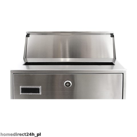 Skrzynka pocztowa na listy z gazetnikiem ze stali inox Skrzynka pocztowa na listy z gazetnikiem ze stali inox