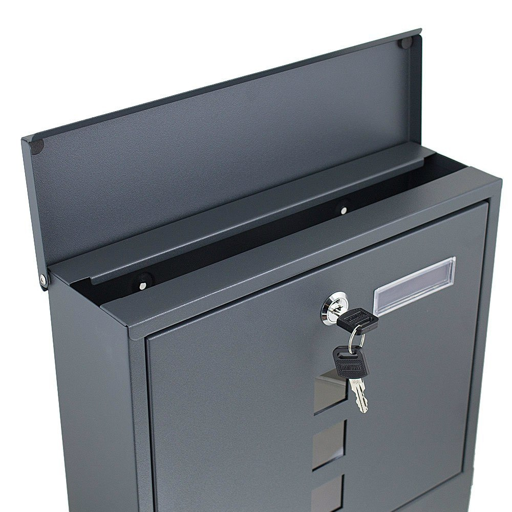 Skrzynka pocztowa na listy z gazetnikiem ze stali inox Skrzynka pocztowa na listy z gazetnikiem ze stali inox
