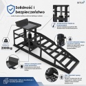 2x Rampa najazdowa podnośnik hydrauliczny 2T BITUXX czarne