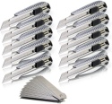5szt. Nożyk Do Tapet 18mm Aluminiowy Łamane Ostrze