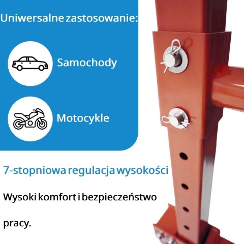 ŚCIĄGACZ DO SPRĘŻYN HYDRAULICZNY 2,5T WARSZTATOWY Z PEDAŁEM BITUXX