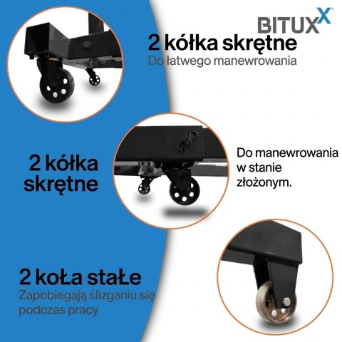 Składany hydrauliczny żuraw warsztatowy / podnośnik do silników 2000 kg, czarny, BITUXX