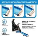 Wózek manewrowy szyna do motocykla 567 kg czarny