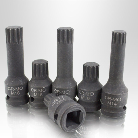 Zestaw kluczy udarowych XZN 1/2" Zestaw kluczy udarowych XZN 1/2"